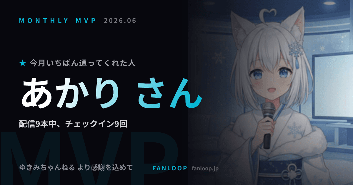 月次RecapのMVP表彰状画像(実物・デモデータ)